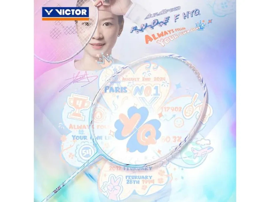 Victor X Huang Ya Qiong Auraspeed FANTOME Unstrung Badminton Racquet [Ice Water] ARS-FANTOME F HYQ M