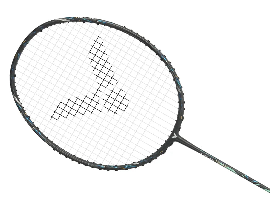 Victor Auraspeed 100X Ultra Unstrung Badminton Racquet [Black and Green Wraith]