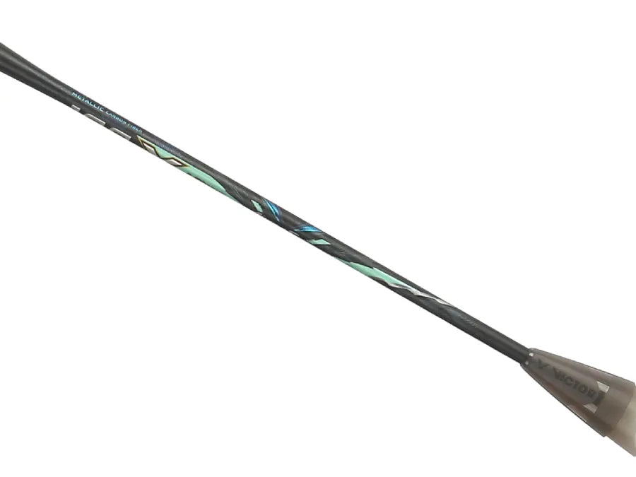 Victor Auraspeed 100X Ultra Unstrung Badminton Racquet [Black and Green Wraith]